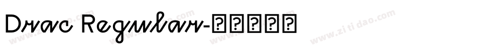 Drac Regular字体转换